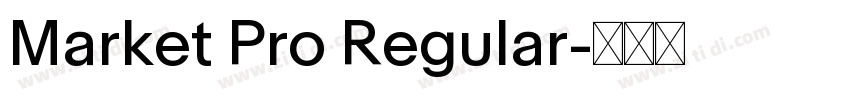 Market Pro Regular字体转换